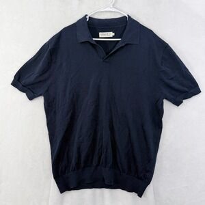 Collars & Co Sweater Mens 3XL Blue Cotton Silk Blend Pullover Stretch